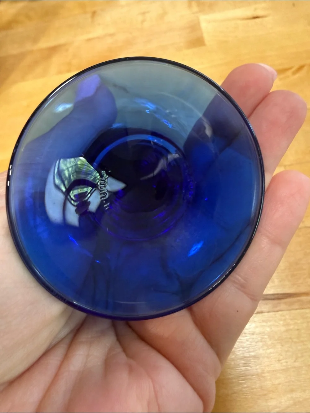 Cobalt Blue Stemmed Goblet - Set of 2
